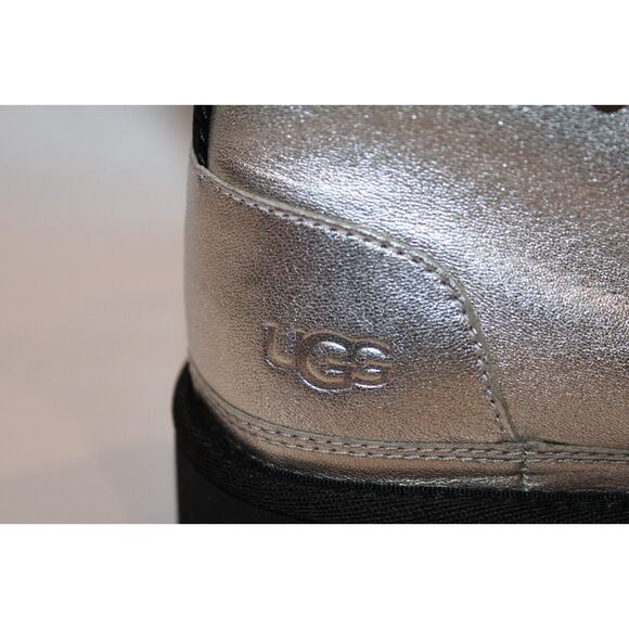 UGG SILVER NEUMEL PLATFORM STRAP ANKLE BOOTS YOUTH 4 FITS WOMEN US 5.5-6 - Picture 9 of 9